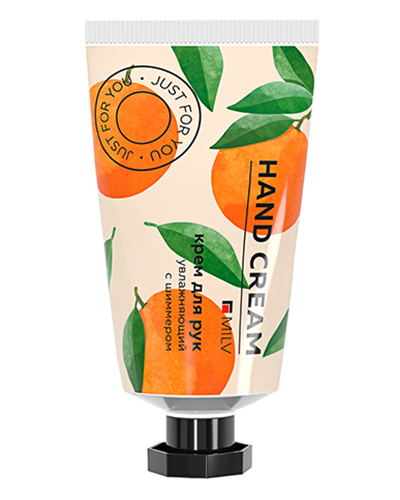 MILV, Увлажняющий крем для рук с шиммером Мандарин, 40 мл