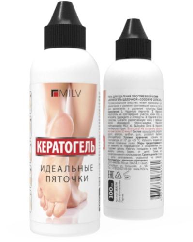 MILV, Кератогель щелочной GOOD BYE CUTICLES (для ног), 100 мл