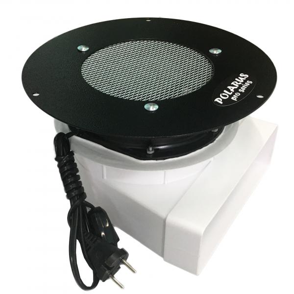 Polarus, Пылесос для маникюра встраиваемый TD-PRO с отводом 80 Вт black