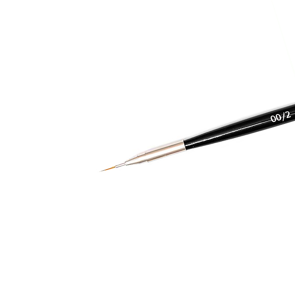 ruNail, Кисть для дизайна Nail Art Nylon, 6 мм №00/2