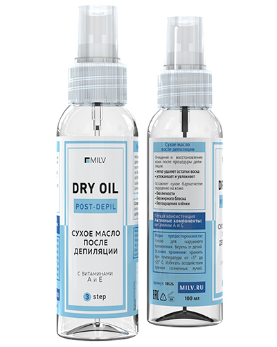 MILV, Сухое масло после депиляции, 100 мл