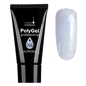 Voice of Kalipso, Полигель №004 Aurora прозрачный с шиммером, 30 мл