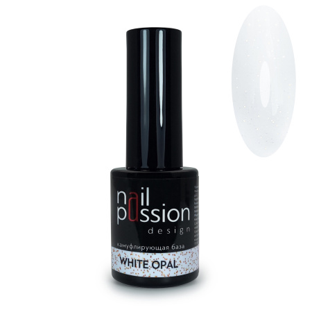 Nail Passion, База камуфлирующая White Opal, 10 мл