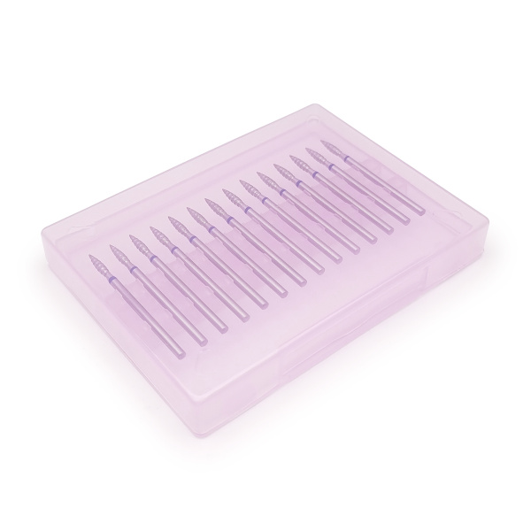 Irisk, Бокс для фрез, 100x70x10мм (02 Прозрачно-розовый)