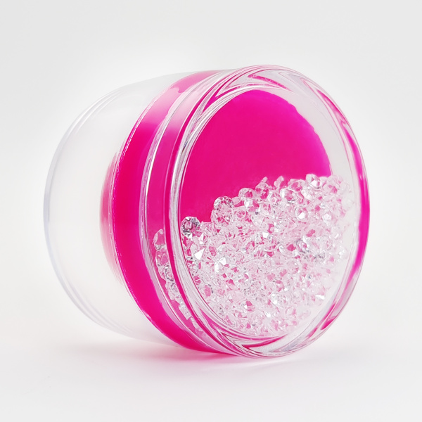 Pink House, Штамп для стемпинга A030 маленький со стразами (розовый)