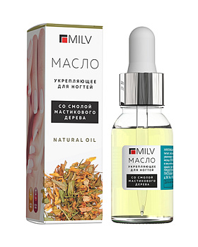 MILV, Масло для ногтей укрепляющее Natural Oil, 15 мл