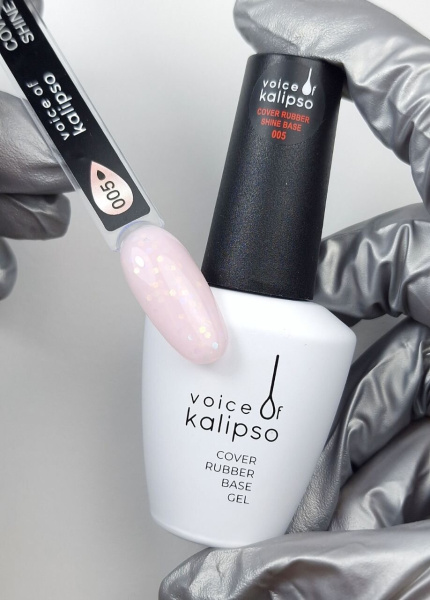 Voice of Kalipso, База камуфлирующая каучуковая с шиммером 005, 15 мл