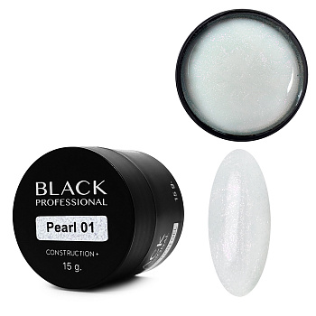 Black Professional, Гель конструирующий Pearl 01, 15 мл