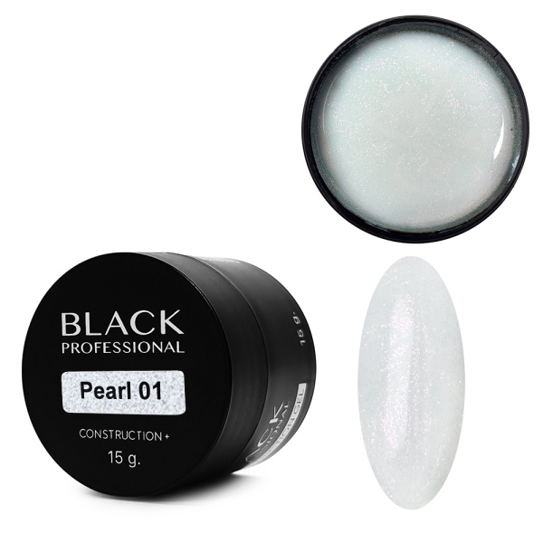 Black Professional, Гель конструирующий Pearl 01, 15 мл