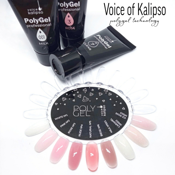 Voice of Kalipso, Полигель №3 Rose розовый натуральный, 30 мл
