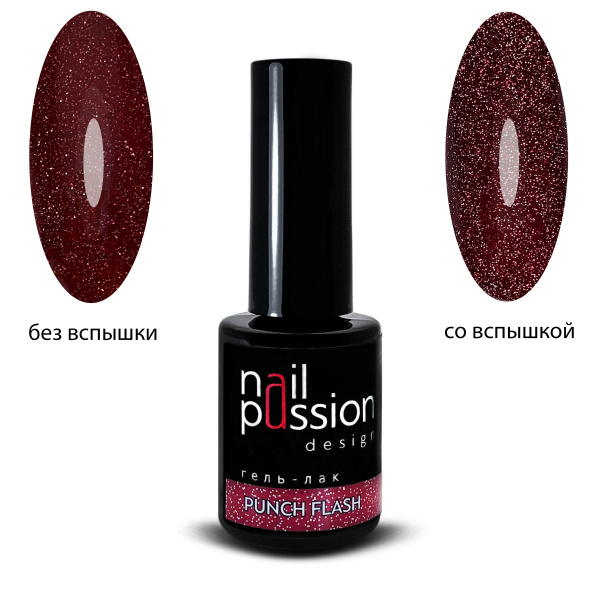 Nail Passion, Гель-лак Punch Flash (светоотражающий) арт.2313