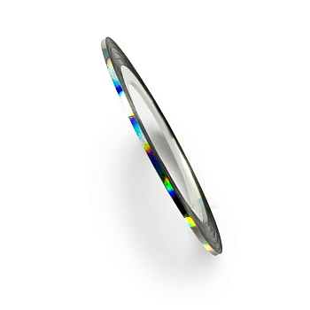 Лента самоклеющаяся Серебро голографик, 1 мм