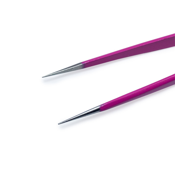 Пинцет для слайдеров розовый