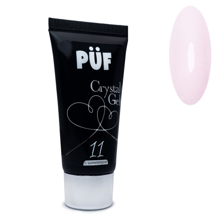 Puf, Полигель #11 в тубе с шиммером, 30 мл