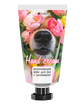 MILV, Увлажняющий крем для рук с шиммером Пион, 40 мл