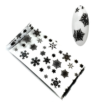 Фольга №116 Снежинки Черные