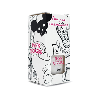 Pink House, Лак для стемпинга 02 (белый), 6 мл
