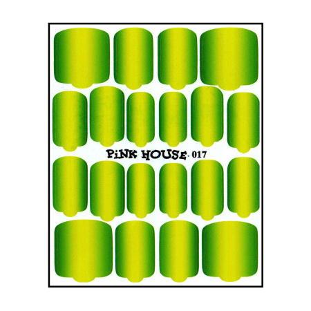 Pink House, Пленка для ногтей 17 комбинированная