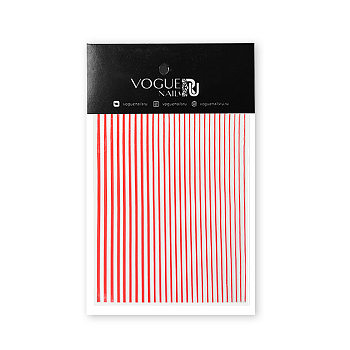 Vogue nails, Наклейки силиконовые Красные SN013