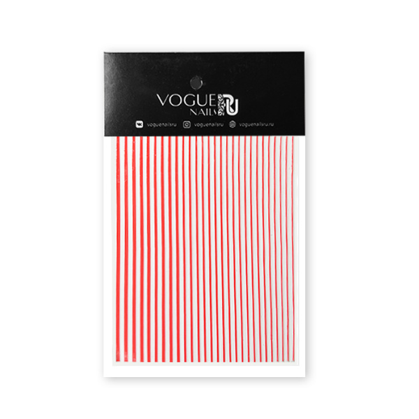 Vogue nails, Наклейки силиконовые Красные SN013