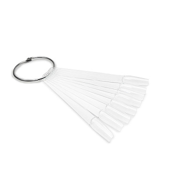 Палитра на кольце зауженная балерина прозрачная, 50 шт