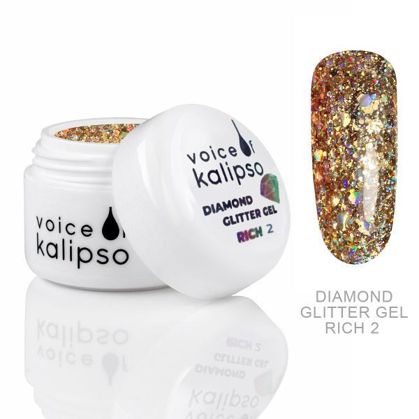Voice of Kalipso, Гель Diamond №2 с глиттером, 5 мл