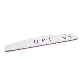 OPI, Пилка Зебра 100/180 полумесяц (пластик)