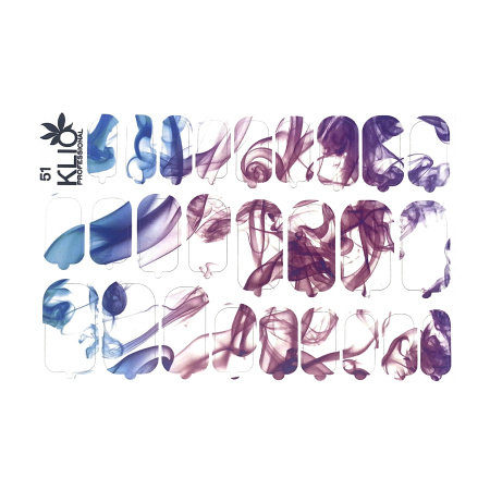 KLIO, Пленка Design Nail Wraps №51