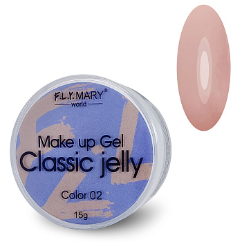 F.L.Y.MARY, Гель-желе Classic Jelly 02 ( пепельно-персиковый камуфляж), 15g