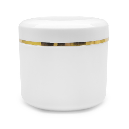 Irisk, Банка белая пластиковая с золотой полоской, 50 мл