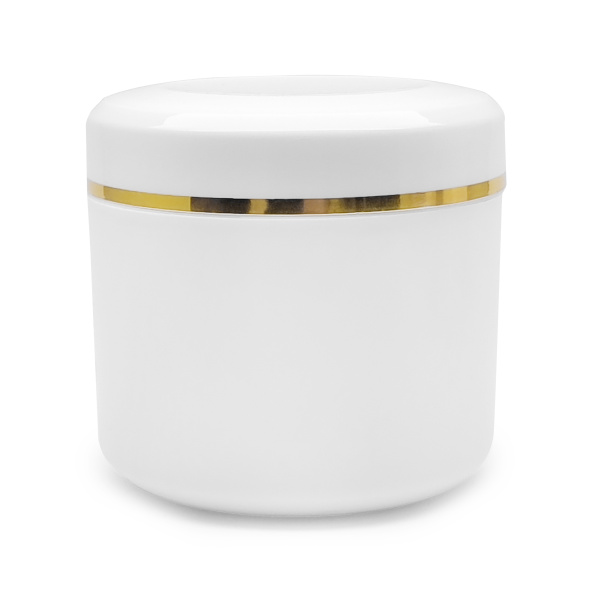 Irisk, Банка белая пластиковая с золотой полоской, 50 мл