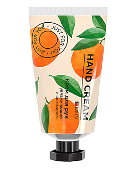 MILV, Увлажняющий крем для рук с шиммером Мандарин, 40 мл