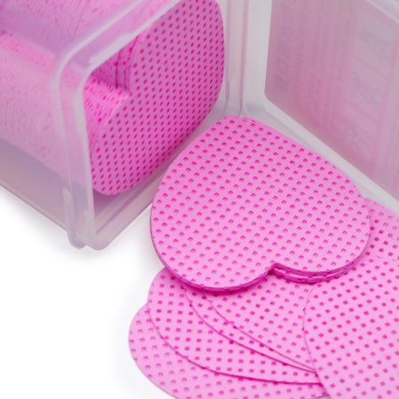 Pink House, Салфеточки сердечки в контейнере темно-розовые, 200 штук