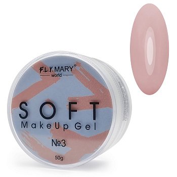 F.L.Y.MARY, Гель-желе Soft Jelly Make Up Gel 03 (универсальный розовый), 50g 