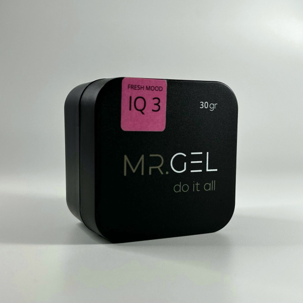 Mr.Gel, Гель для наращивания и укрепления ногтей Fresh Mood IQ gel № 3, 15 мл