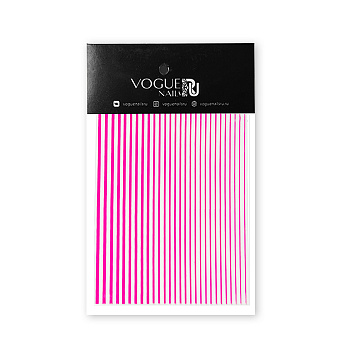 Vogue nails, Наклейки силиконовые Розовые SN010