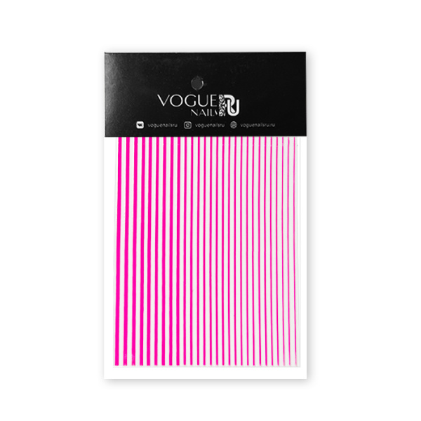 Vogue nails, Наклейки силиконовые Розовые SN010