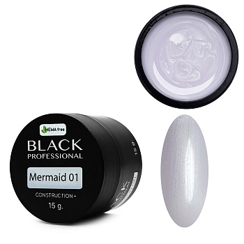 Black Professional, Гель конструирующий Mermaid 01, 15 мл