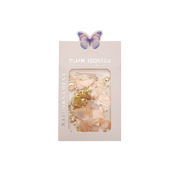 Pink House, Ракушка персиковая с дизайном 