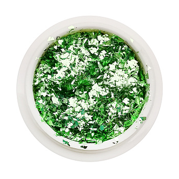 Слюда Блеск осколки Даймонд №7 (зелёные)