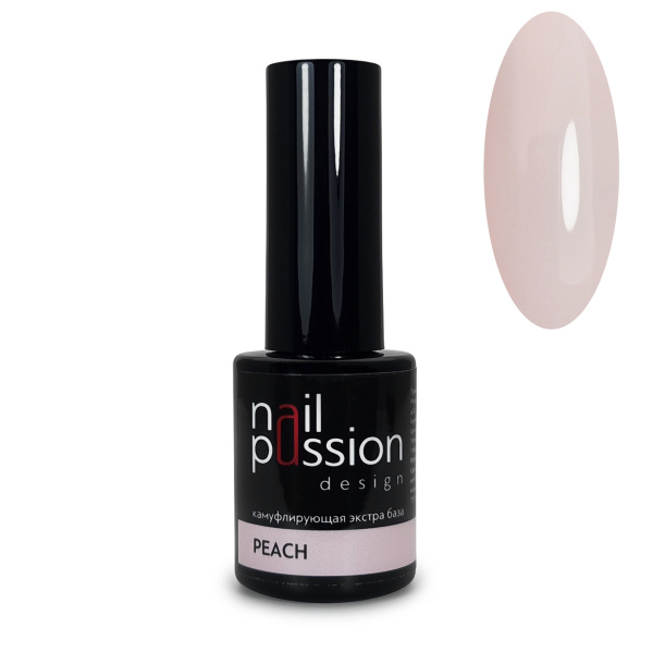 Nail Passion, База камуфлирующая экстра Peach