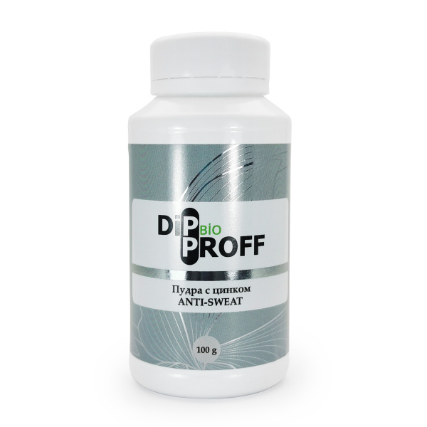 DipProff, Пудра от потливости с цинком, 100г