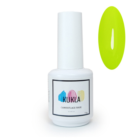 KUKLA, База Неон 07 желтая (с кистью), 15 мл