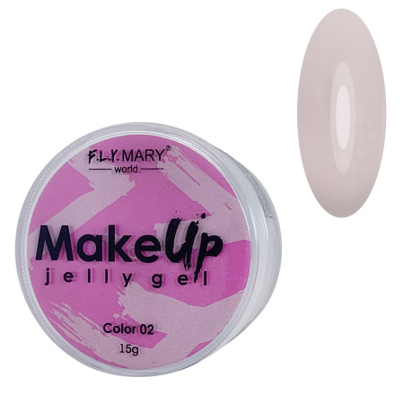 F.L.Y.MARY, Гель-желе Make-up 02 (молочный коктейль камуфляж), 15g