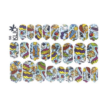 KLIO, Пленка Design Nail Wraps №56