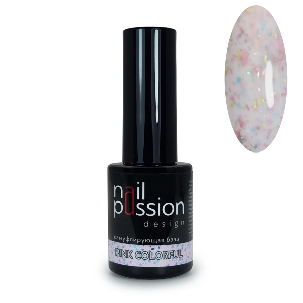 Nail Passion, База камуфлирующая Pink Colorful