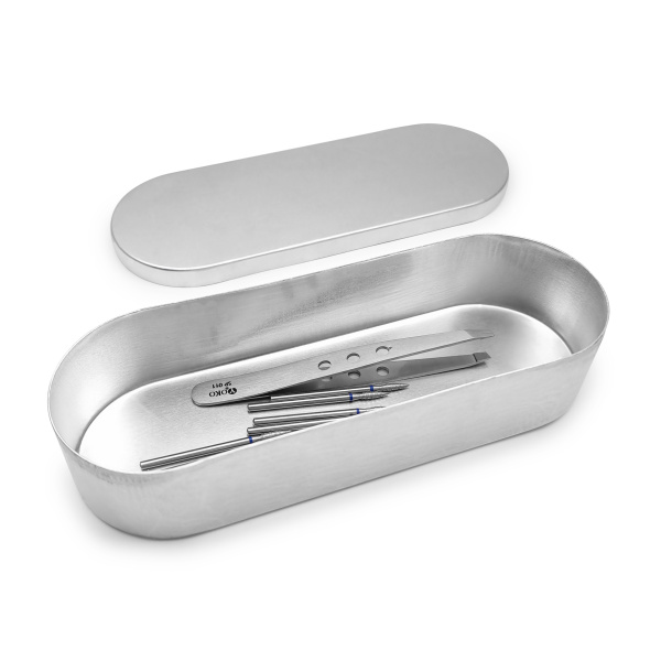 Irisk, Бокс металлический для стерилизации и хранения фрез и инструментов 160x58x32мм