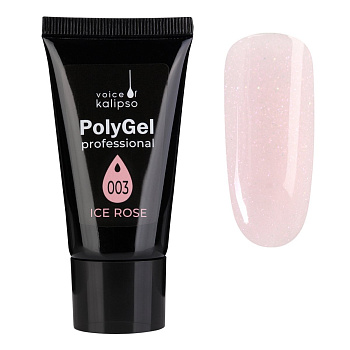 Voice of Kalipso, Полигель №003 Ice Rose розовый с шиммером, 30 мл