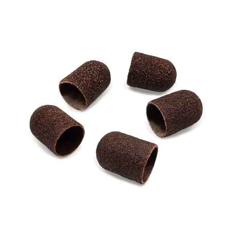ruNail, Колпачок абразивный 13/19 (мм) 80 грит (5 шт)