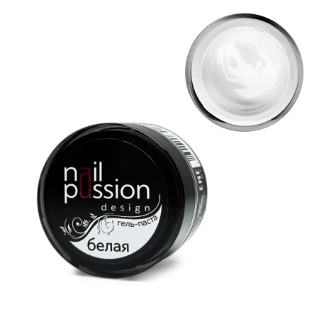 Nail Passion, Гель-паста белая, 5г